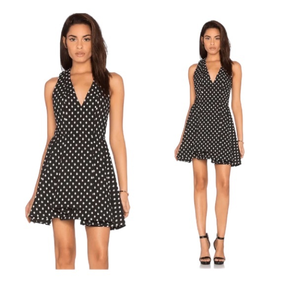 Alice + Olivia Tanner Crepe Mini Dress Black, Cream
Size 8 - Picture 2 of 15